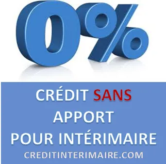 PRÊT SANS APPORT POUR INTÉRIMAIRE